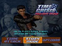 une photo d'Ã©cran de Time Crisis - Project Titan sur Sony Playstation